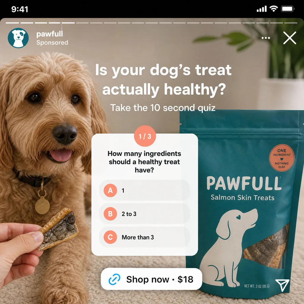 Native Interface Mockups static ad