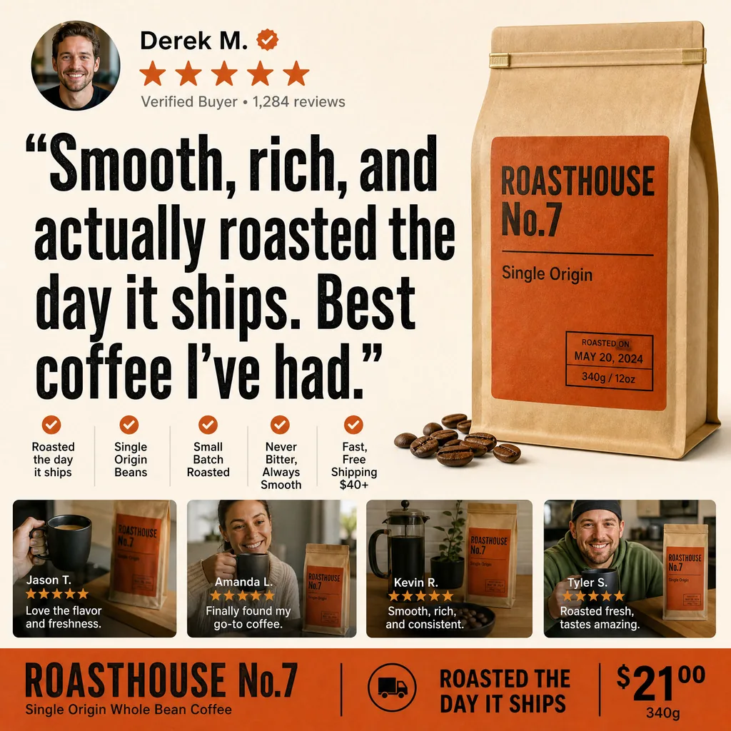 Social Proof and Testimonials static ad